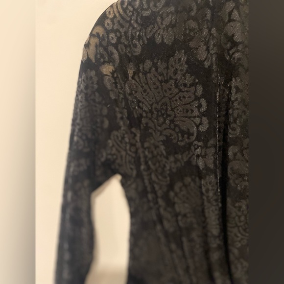 Rachel Roy Black Velvet Dress Size XS - Picture 2 of 4